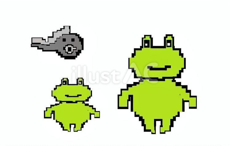 カエルの子はカエル カエル,オタマジャクシ,生き物のイラスト素材