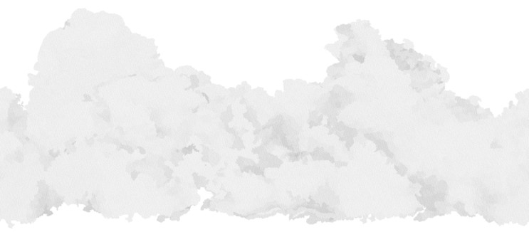水彩風の空と雲　横シームレス　白黒 白黒,雲模様,雲,もあもあ,モヤモヤ,白,モコモコ,フワフワ,背景,草むらのイラスト素材