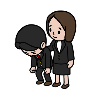 落ち込む人 落ち込む,慰める,肩を落とす,悲しみ,励まし,優しさ,涙,支え合い,思いやり,失敗のイラスト素材