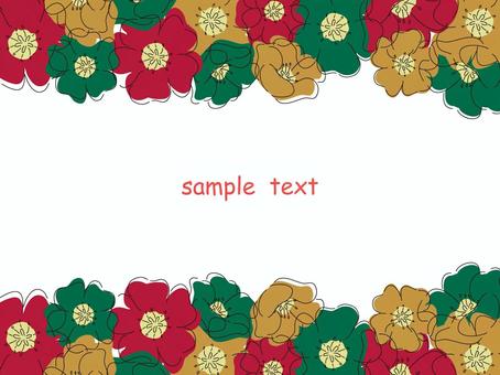 北欧風シックなクリスマスカラーフレーム クリスマス,北欧,フレーム,花,12月,枠,冬,シック,おしゃれ,背景のイラスト素材