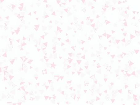 ピンクの三角ポップ背景素材