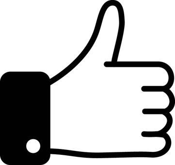 親指を立てるアイコン 親指,立てる,サムズアップ,good,良い,ok,承認,認める,サイン,手のイラスト素材
