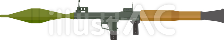 RPG-7　ロケット砲 武器,ロケット砲,旧ソ連のイラスト素材