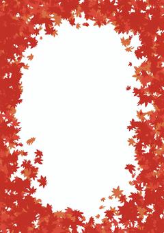 Autumn leaves frame A4 vertical type, autumn leaves, red, autumn, JPG and PNG