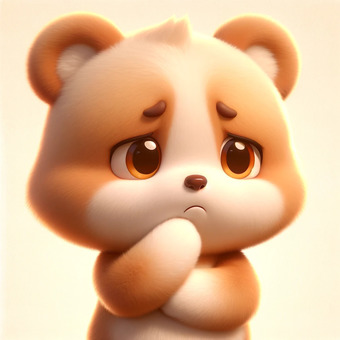 worried bear, , JPG