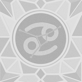 シームレスなモザイク蟹座　ｐ エンボス  蟹座,かに座,星占い,ホロスコープ,占星術,12星座,宇宙,天体,天文,ギリシャ神話のイラスト素材