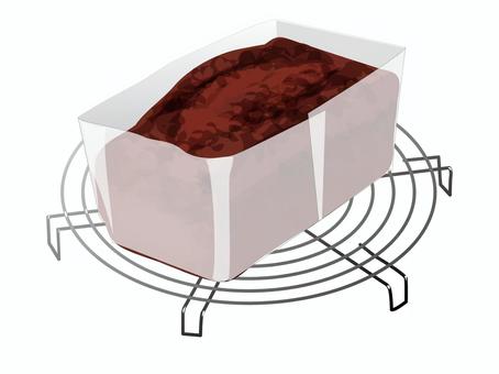 焼きたてのチョコパウンドケーキ2 パウンドケーキ,焼きたて,お菓子作り,料理,食べ物,ケーキクーラー,チョコのイラスト素材