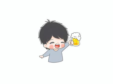 ビールで乾杯４