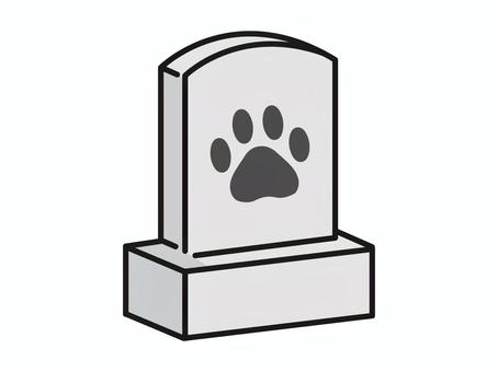 ペットの墓石のイラスト ペット,墓石,供養,お墓,追悼のイラスト素材