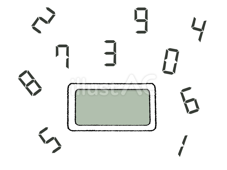 数字 数字,文字絵,デジタルのイラスト素材