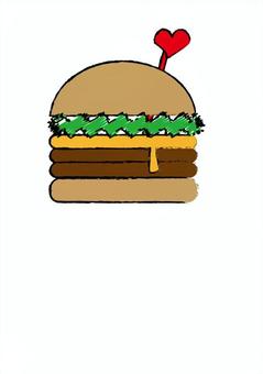 Illustration, hamburger, food, bread, 