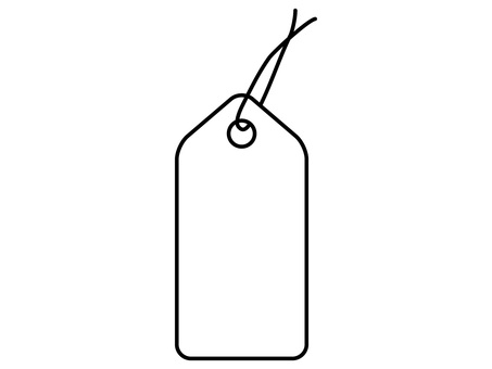 Black simple tag icon, tag, price tag, icon, JPG and PNG