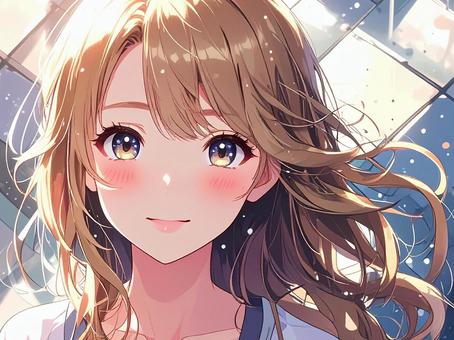 アニメ・漫画風の女の子のイラスト