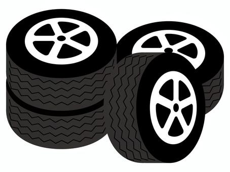 自動車のタイヤ タイヤ,自動車,部品,カー用品,交換,スタッドレスタイヤ,パーツ,車,シンプル,イラストのイラスト素材