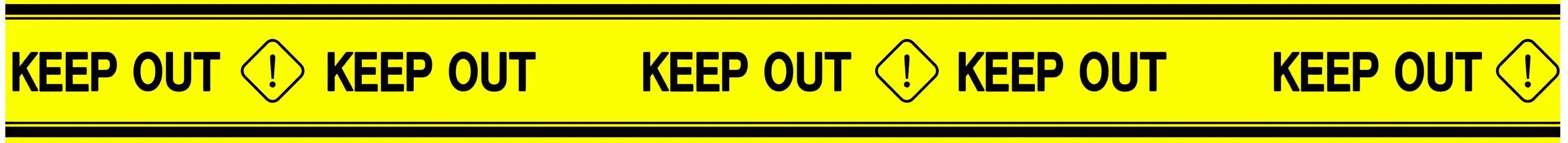 KEEP OUT黄と黒のテープ