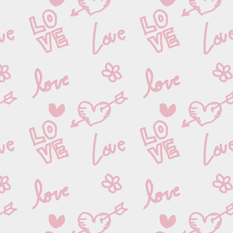 ラブレターホワイト 2月14日,2月,冬,バレンタインデー,イベント,文字,英語,love,模様,恋愛のイラスト素材