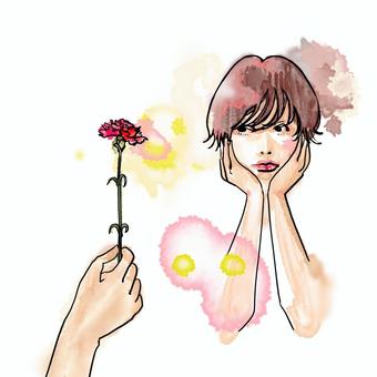 母の日 カーネーション 母の日 カーネーション 母の日,カーネーション,花のイラスト素材