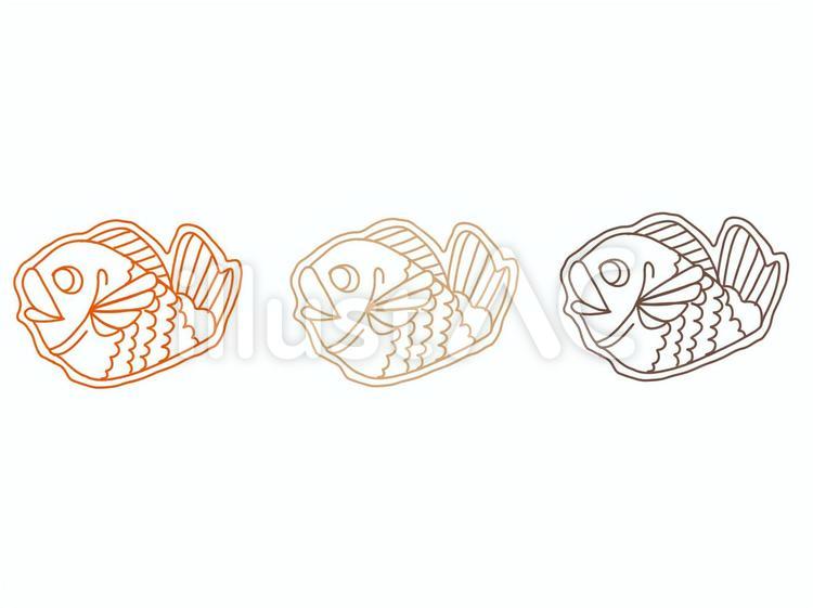 たい焼き たい焼き,食べ物,おやつのイラスト素材
