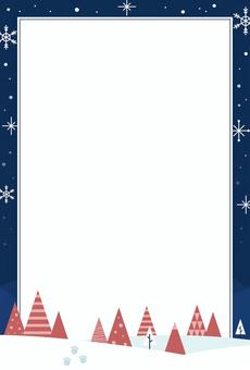 シンプルな冬の背景イラスト2　フレーム pop,ポスター,背景,広告,sns,web,おしゃれ,可愛い,アート,イラストカードのイラスト素材