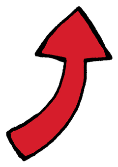 上向き矢印2 上向き,矢印,アップ,上昇,上がる,急上昇,成績,業績,売り上げ,点数のイラスト素材