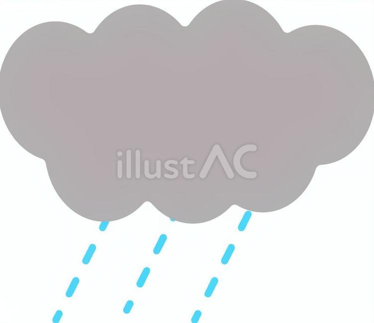 小雨 天気予報,くもり,小雨のイラスト素材