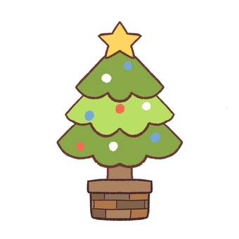 Illustration, christmas tree, christmas, star, 