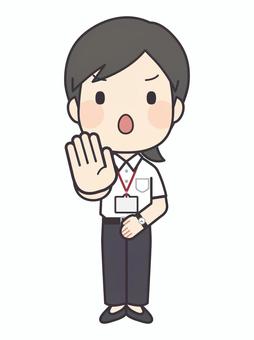 Illustration, female, employee, clerk, 
