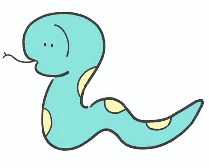 Cute snake hand-drawn illustration 2, snake, tiny, hand drawn, JPG and PNG