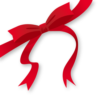 Simple ribbon treatment, JPG, PNG and AI Simple ribbon treatment, ribbon, present, red, JPG, PNG and AI