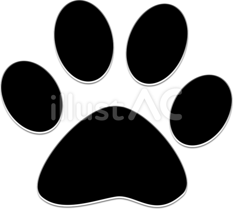 猫の足跡　３ 猫の足跡,３,猫のイラスト素材