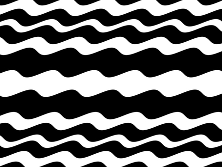 波模様の背景【モノトーン】 白黒,モノクロ,背景,幾何学模様,パターン,波模様,ウェーブ,曲線,壁紙のイラスト素材