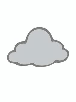曇りマーク①のイラスト