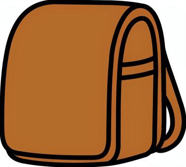 キャメルのランドセルです。 ランドセル,シンプル,通学,かばん,小学生,バッグ,背負う,キャメルのイラスト素材