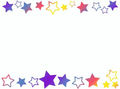 gradient star frame, , JPG and PNG