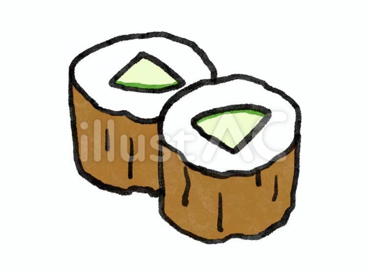 ちくわきゅうり ちくわきゅうり,竹輪,ちくわのイラスト素材
