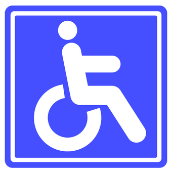車椅子マーク 車椅子,マーク,障害者,福祉,バリアフリー,介護,アイコンのイラスト素材