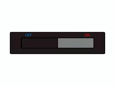 OFFスイッチ off,スイッチ,ボタン,黒,シンプル,ダークのイラスト素材