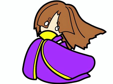 紫色モチーフのかぐや姫のアイコン