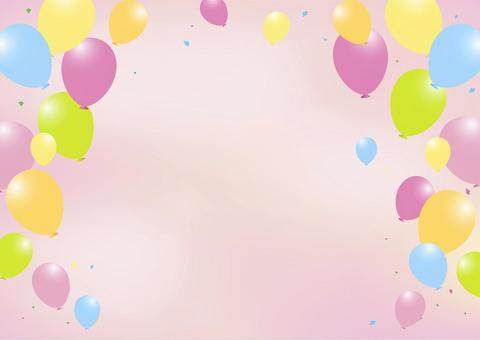 風船のバック 風船のバック ピンク,母の日,風船,オープン,セール,イベント,キャンペーン,記念,にぎやか,誕生日のイラスト素材