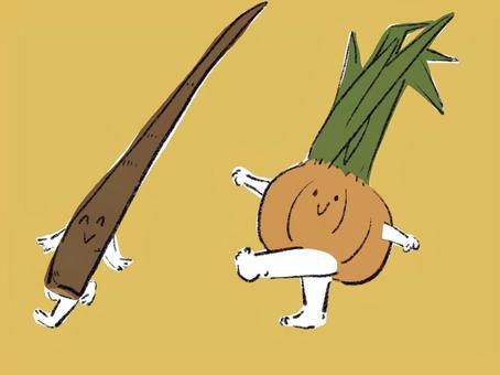 Burdock! onion! colored, , JPG and PNG