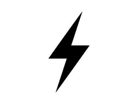 Thunder lightning mark icon monochrome, mine, lightning, icon, JPG, PNG and AI