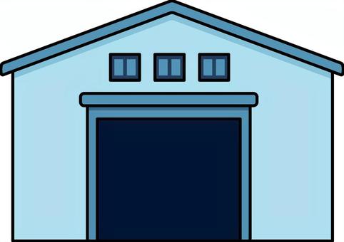 物流倉庫・詰め込み場です。 物流,倉庫,詰め込み,シンプル,荷物,作業,入出庫,倉庫ラック,荷下ろし,施設のイラスト素材