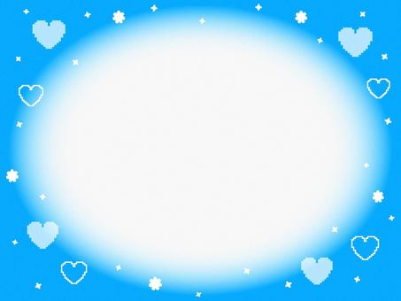 Frame glitter heart blue, frame, glitter, heart, JPG and PNG