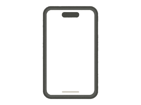 スマートフォン（画面部分はブランク） スマホ,スマートフォン,携帯,黒,画面のイラスト素材