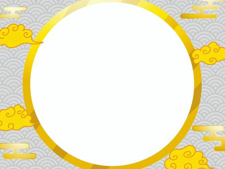 正月和風和柄年賀状