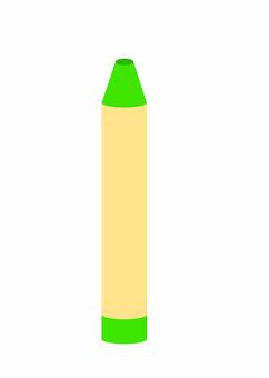 細クレヨン＿緑 クレヨン,文具,お絵描き,画材,小学校,幼稚園,保育園,工作,図工,美術のイラスト素材