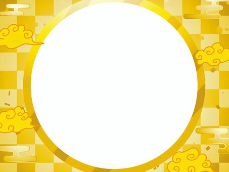 正月和風和柄年賀状 年賀状,和柄,和風,正月,可愛い,美しい,ベクター,紙吹雪,パーティー,お祝いのイラスト素材