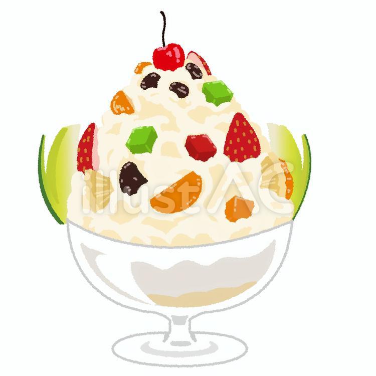 しろくまのイラスト しろくま,熊本県,グルメのイラスト素材