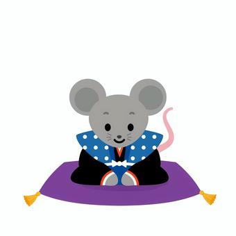 新年あいさつ干支 子 新年あいさつ干支 子 子,子年,ネズミ,マウス,小動物,干支,動物,かわいい,年賀状,年賀状素材のイラスト素材