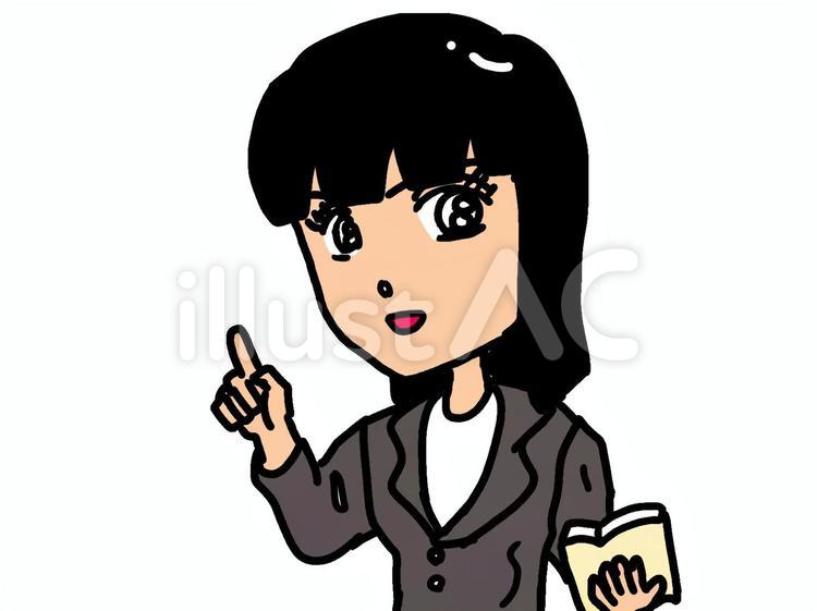 女性のお仕事 プレゼン,ol,授業のイラスト素材